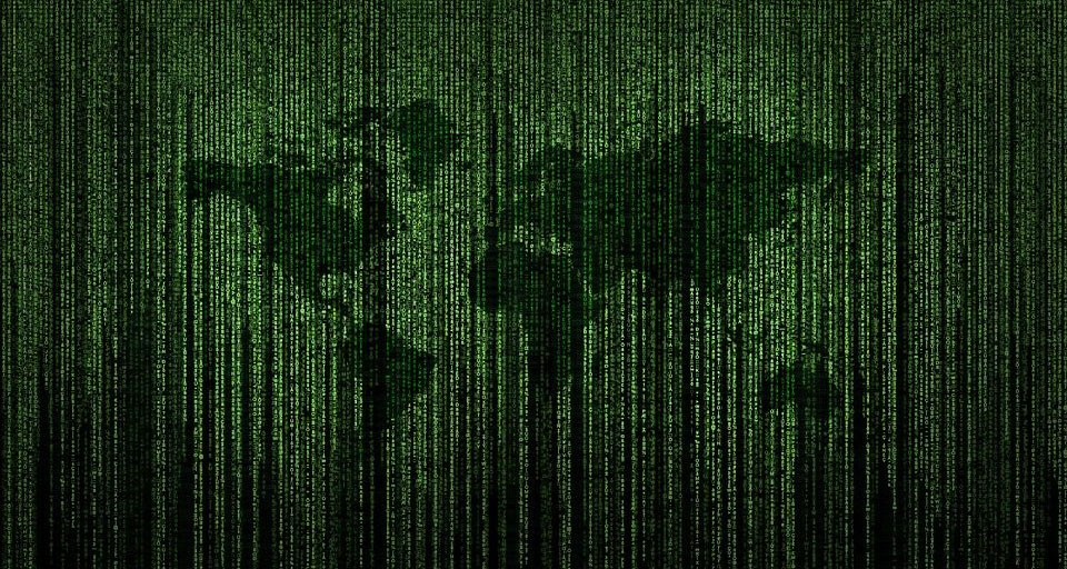 Matrix der Weltkarte